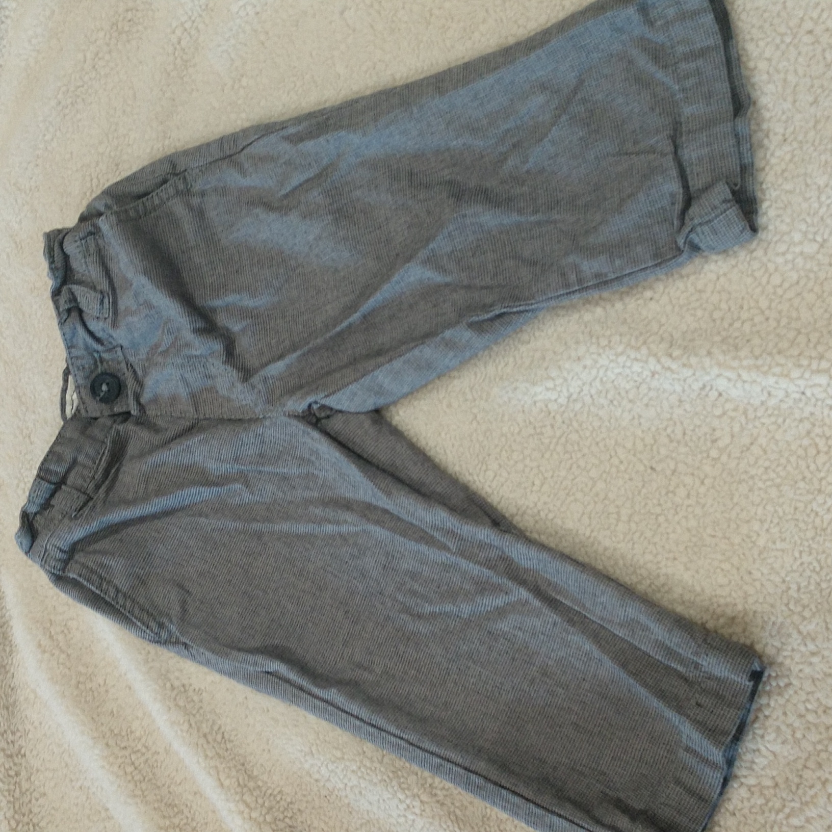 2/$15 Children's Place Gray Patterned Pants 12-18 Months